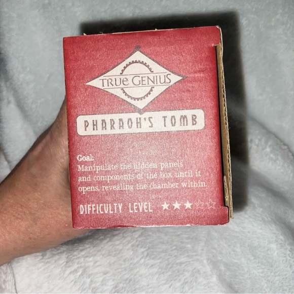 TRUE GENIUS PHAROAH'S TOMB WOOD BRAINTEASER PUZZLE BOX - U. BRAND NEW IN BOX! - Picture 5 of 16